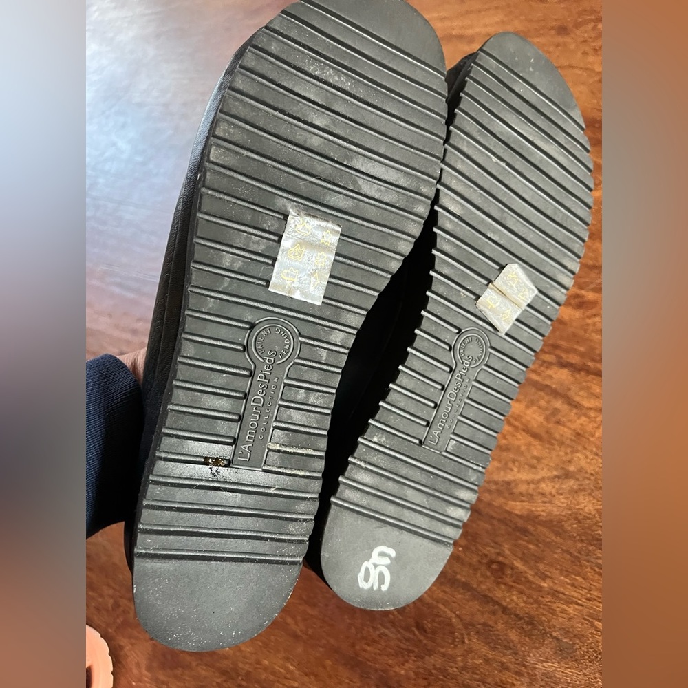L'AmourDesPieds slip on platform black sandal size 8m - Picture 7 of 10
